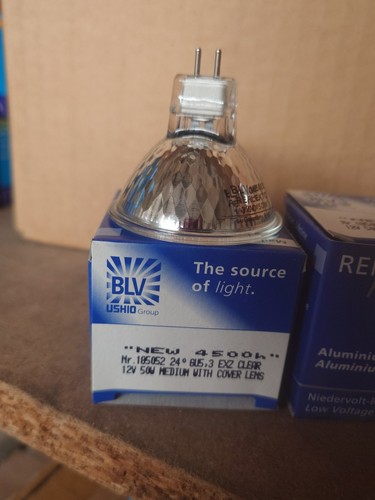 BLV 12V 50W GU5.3 Glassed Front Halogen Dichroic Lamp Pack Of 10 - Picture 2 of 2