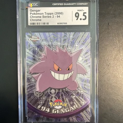 2000 Topps Chrome Series 2 Pokémon Gengar #94 CGC 9.5 Low Pop