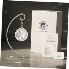 Memorial Suncatcher Tabletop Sympathy Gift with Stand, Crystal Ornament