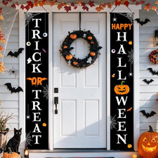 Halloween Door Banners Outdoor Halloween Decorations Witches Porch Decor