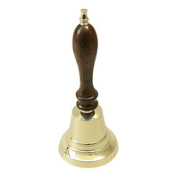 Tischglocke Glocke Aus Messing/Holz 7,5 X 18 Cm Sea-Club