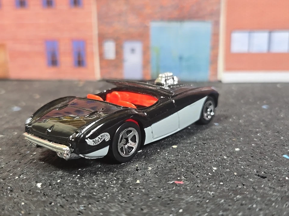 Hot Wheels первое издание Austin Healey 2000 черный коллекционный No092 литой 1:64 - Изображение 2 из 4