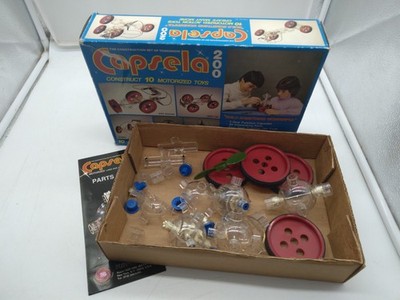 Vintage 1978 Hong Kong Motorized Capsela 200 Set W/ Box Near Complete No Wires