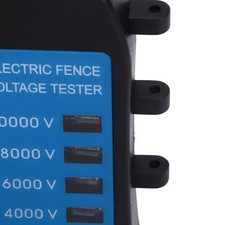 Electric Fence Tester 1000-10000V Wide Range Fences Voltage Meter With 6pcs