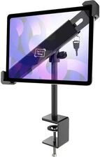 Desktop Clamp Holder for Anti-Theft with Lock and Keys, Aluminum iPad Kiosk S...