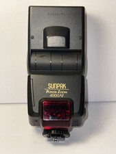 Sunpak Power Zoom 4000AF Flash NE for Nikon Tested 