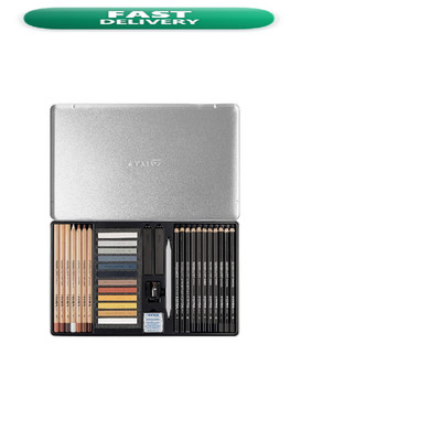 Lyra Rembrandt Sketching Set - 35 Assorted Pencils Pastel Charcoal Sticks And