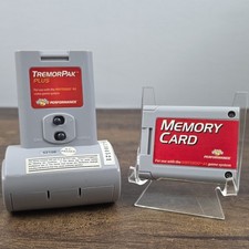 Performance TremorPak Plus Rumble  1MB Memory Card for Nintendo 64 Gray