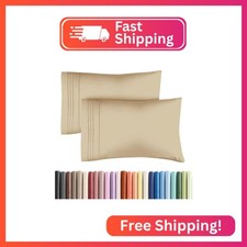 King Pillow Cases Set of 2 - Ultra Soft Hotel Quality Pillowcase Covers - Comfy,