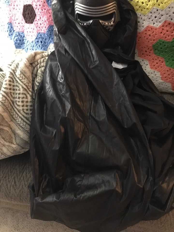Disney Store Kylo Ren Costume Star Wars Size 13 Long Cape Gloves Mask New In Bag - Image 3 of 4