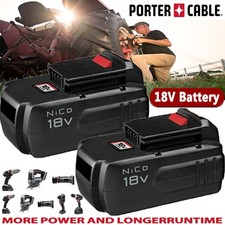 2Pack 18V 4.5Ah Replace Battery for Porter Cable PC18B 18-Volt Cordless Tools