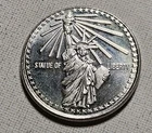 Vintage Statue Of Liberty Silver Round .999 See Pictures Flying Eagle Reverse