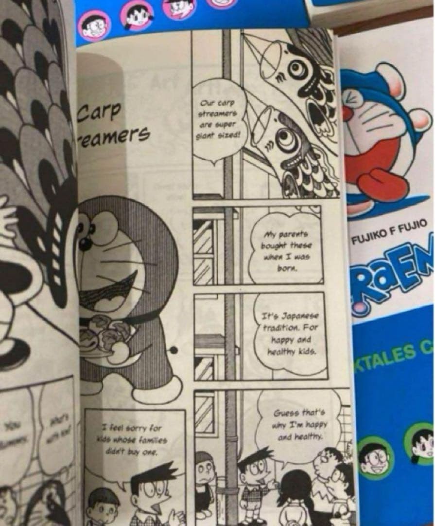 Doraemon Set of 8 Books Collection English Version Manga Comic