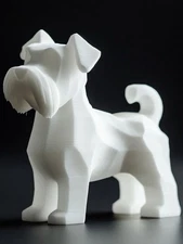 Schnauzer mini dog Statue 