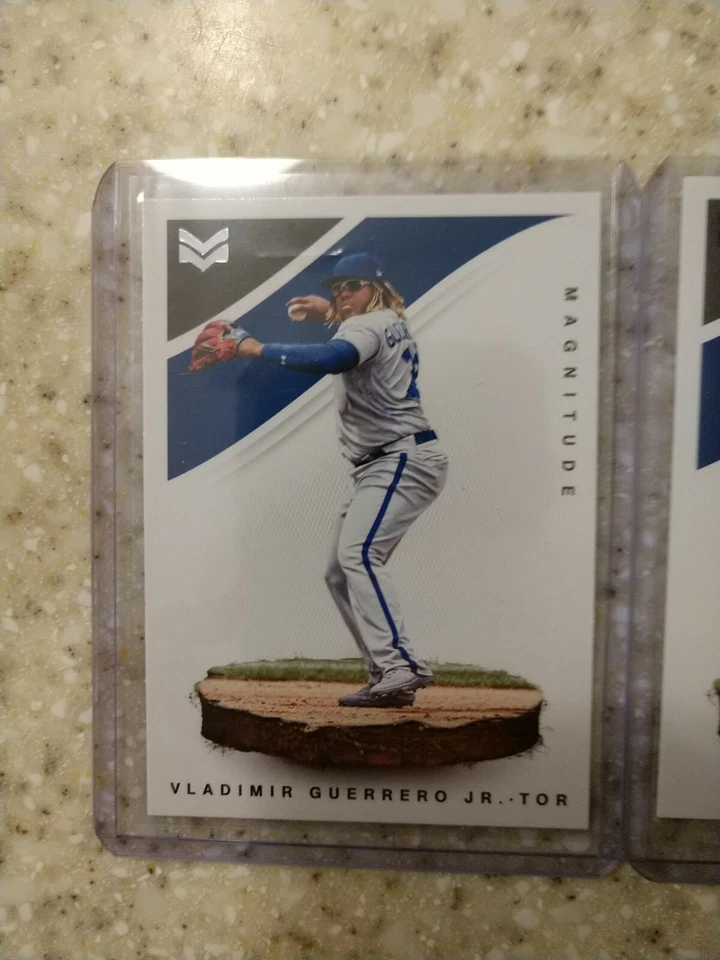Dustin May 2020 Panini Chronicles Magnitude BLUE RC /50 & Vladimir Guerrero JR - Image 3 of 3