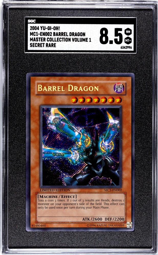 Yu-Gi-Oh 2004 Barrel Dragon Limited Edition MC1-EN002 Secret