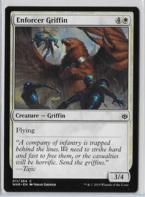 MTG Enforcer Griffin War of the Spark (WAR) Common Magic Card #011/264  Unplayed | eBay