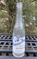 Vintage Acl VIRGINIA DARE soda bottle Ellsworth Bottling Co Lawton, Oklahoma