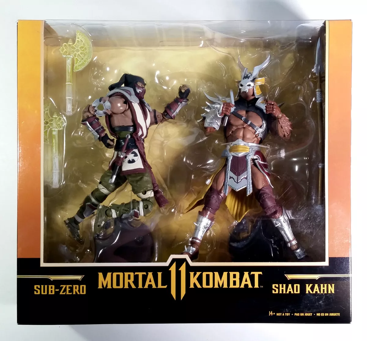  Sub Zero vs. Shao Khan Mortal Kombat 11 McFarlane Toys Action  Figure 2-Pack : Toys & Games