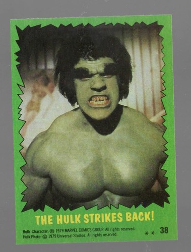 1979 Topps THE INCREDIBLE HULK #38 THE HULK STRIKES BACK - 第 1/1 張圖片
