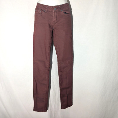 PrAna Size 2 Skinny Leg Active Stretch, Brick Red, Casual Comfort, Women s Pants