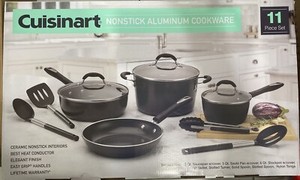 Cuisinart - P59BC-11BK 11-Piece Cookware Set - Black