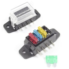 Fuse Box 4 Way for Standard Blade Fuses ATO Holder / Block 12v or 24v Car / HGV