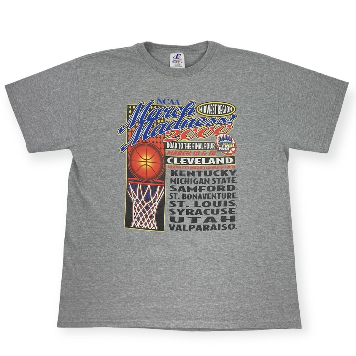 Vintage 2000 NCAA March Madness Logo Athletic Graphic T-Shirt XL