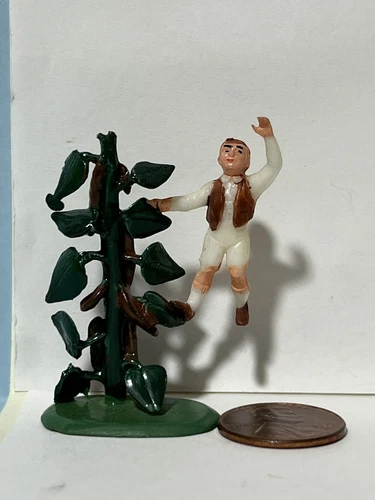 Marx Fairykins Jack & beanstalk plastic figure fairy tale Mother Goose character