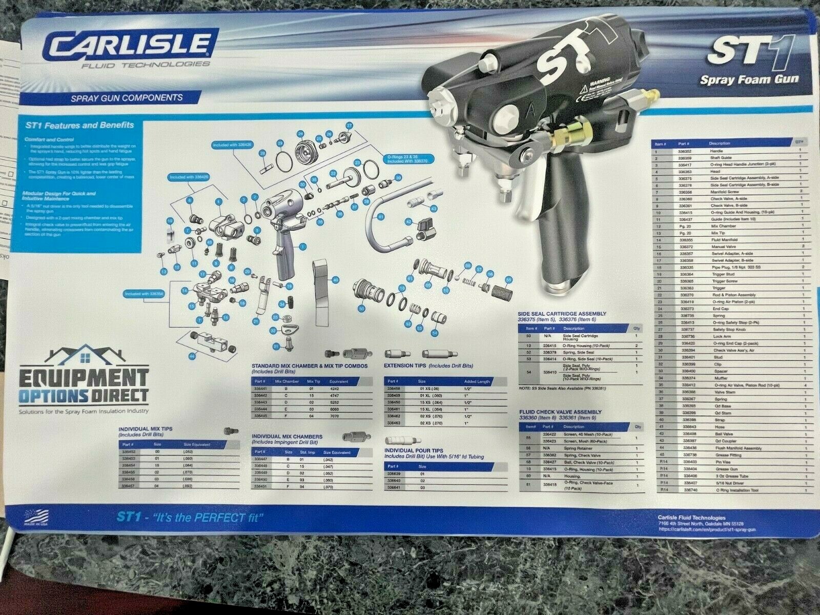 Carlisle ST1 Spray foam gun eBay