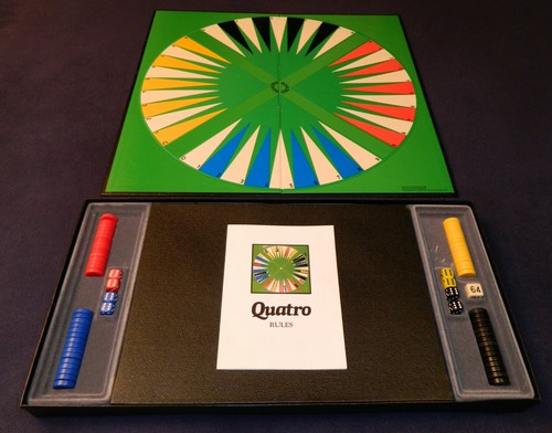 Quatro Circular Backgammon board game 1982 - 100% complete-large board edition - Picture 6 of 12