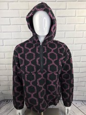 Levi's Premium Cozy A14240000 Sherpa Hoodie Sweatshirt Black Purple Men Size S