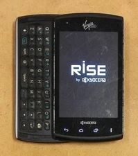 Kyocera Rise C5155 - Gray ( Virgin Mobile ) Very Rare Slider Android Smartphone