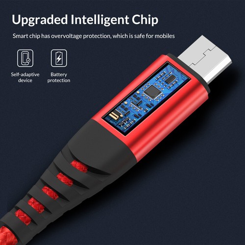 For Samsung Galaxy J8 J5 A5 A3 S7 S6 Edge Fast Micro USB Charge Cable Data Lead - Picture 4 of 7