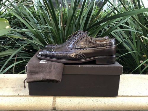 Testoni Crocodile Shoes Size 40 EU