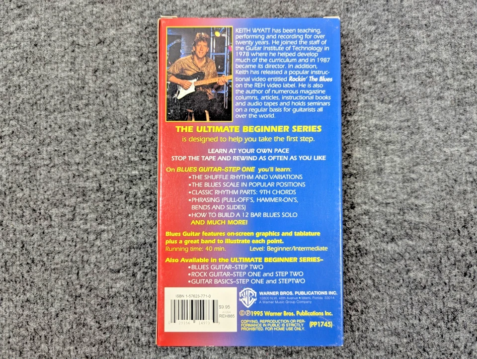 VTG Blues Guitar Step 1 & 2 VHS Tapes by Keith Wyatt, Ultimate Beginner Series - Image 3 of 4