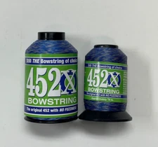 NEW BCY 452X String Making Material (Blue/Silver) Choose your size 1/4 or 1/8 lb