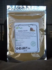 YERBA MATE BLACK TEA powder 8oz 1/2lb, water soluble, ENERGY , KOMBUCHA, PAJE