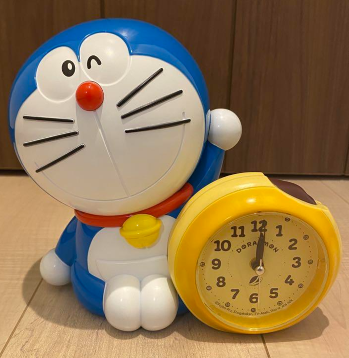 Seiko Doraemon Talking Alarm Clock JF387A Voice Sound Japan