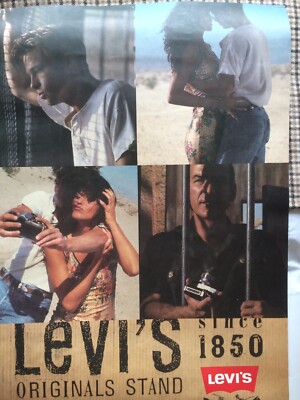 Levi Jeans Original Poster. Very Rare. Originals Stand The Test of