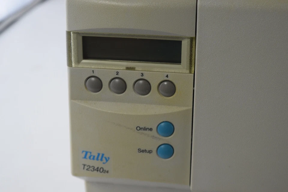 Tally T2340/24 24-Pin Dot Matrix Printer TallyGenicom 2340/24 USA Used - Image 2 of 4