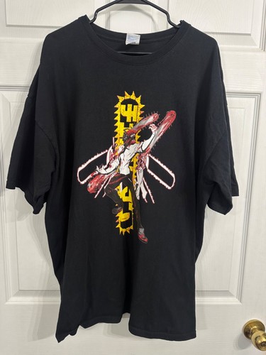 Yazbek Size XXXL 3X Black Chainsaw Man Manga Anime T-Shirt