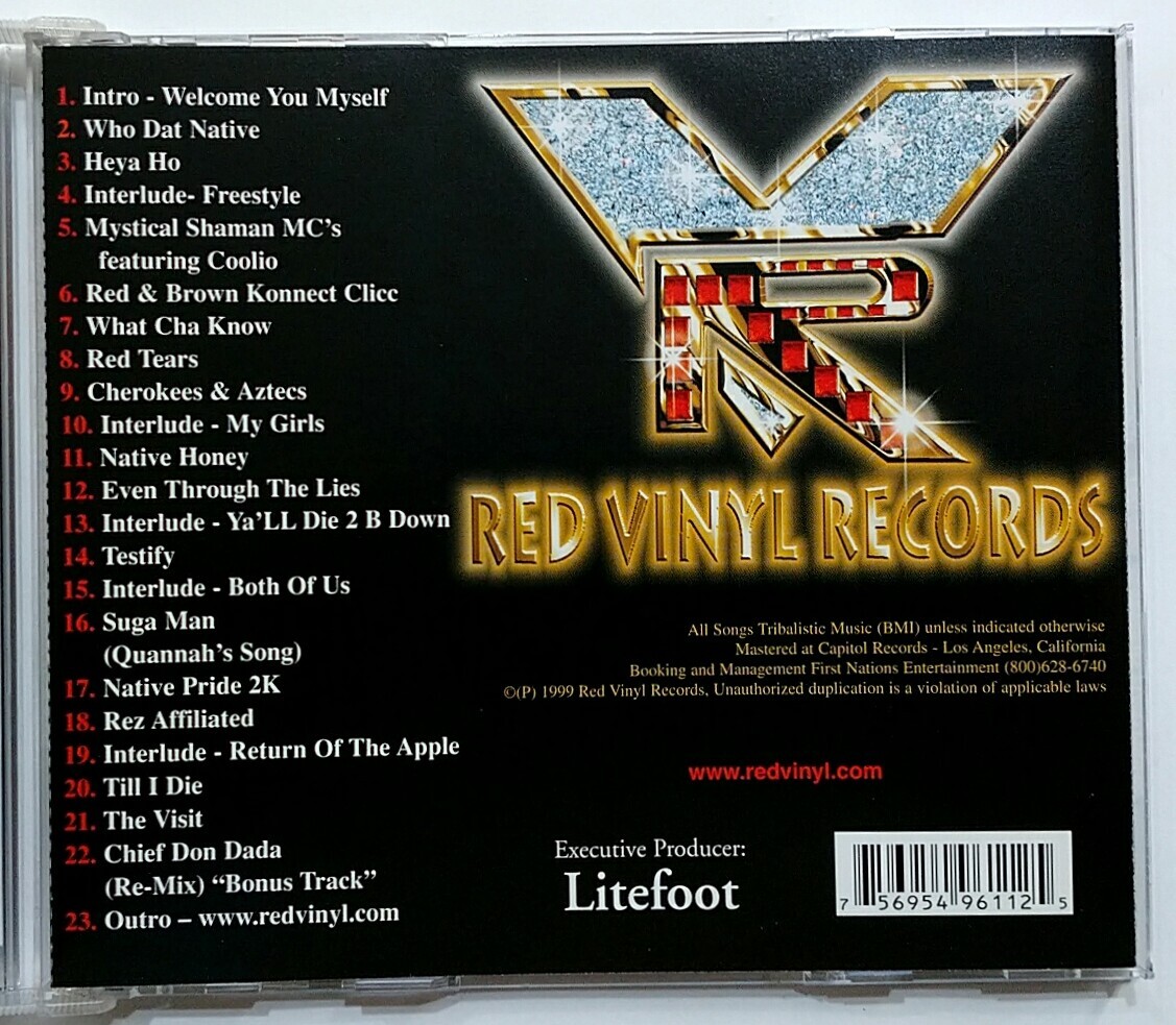 CD) Litefoot ‎– Rez Affiliated, US Press, RVR9611, Album, NM/EX