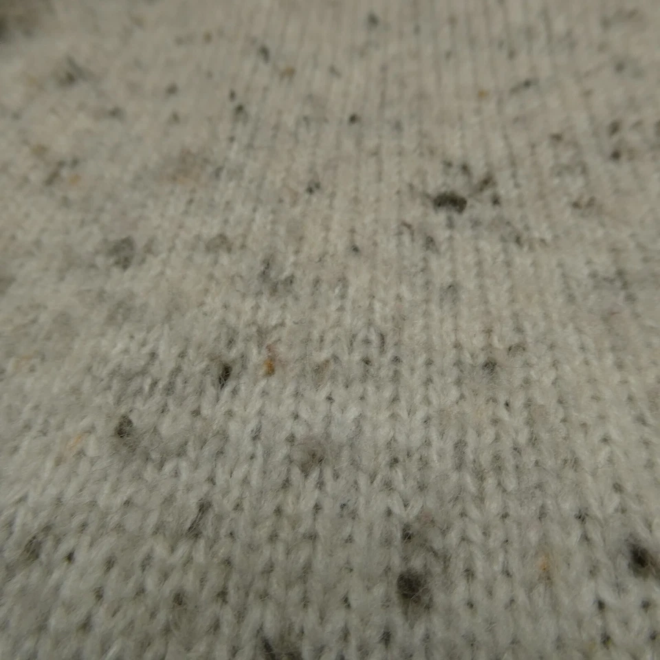 Suéter Madewell Cable Largo Mujer S Mezcla Lana Mangas Botones Sal y Pimienta Foto 4 de 4