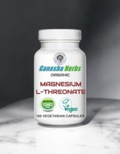 Magnesium L Threonate  - 100 x 500mg Vegan Capsules - Non-GMO - NO FILLERS!