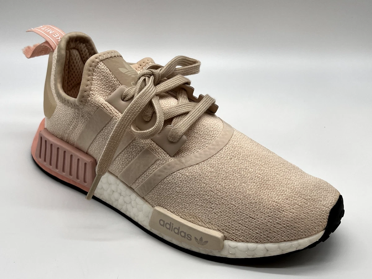 NEW ADIDAS NMD R1 W BOOST Sneaker Breathable Shoe Women SZ 8.5 In Beige | eBay