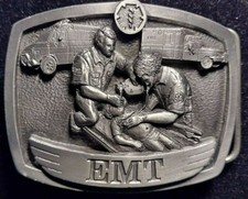 BUCKLES OF AMERICA EMT EMERGENCY FIRST RESPONDER AMBULANCES BELT BUCKLE