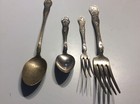 1910 Grape Pattern 4 pcs By Diamond W Weinberg Silver Plate  — photo 1