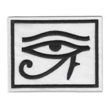 EYE OF RA IRON ON PATCH 3.5" Egyptian Symbol Protection Healing Embroidered NEW