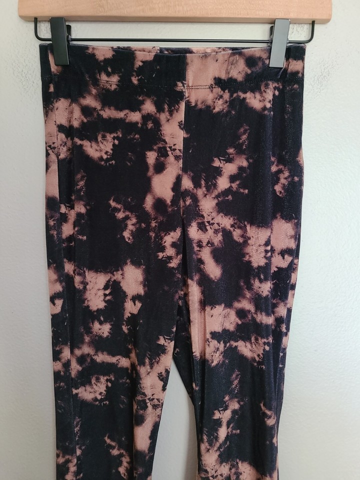 S2 Velvet Beige Black Flare Women's Pants Size Petite 2 eBay